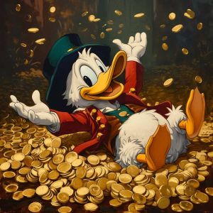 Scrooge McDuck's Treasure Joy wall art