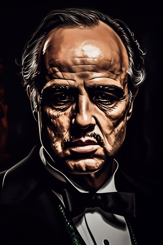 Powerful Reflection: An Introspective Portrait premium reproduction