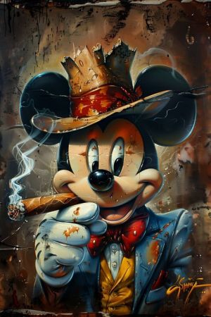 Mickey's Noir Adventure wall art