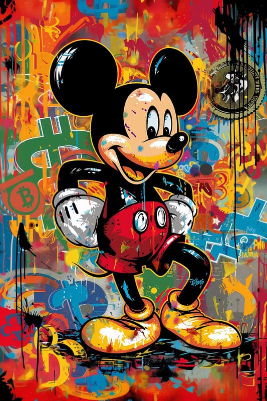 Vibrant Pop Culture Remix premium reproduction