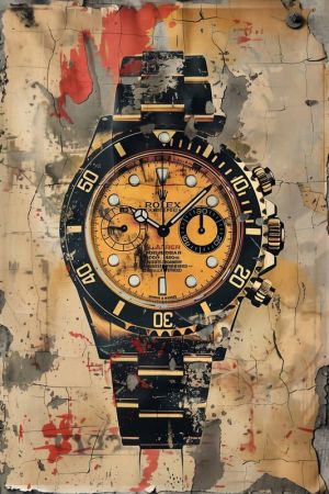 The Timekeeper's Decay wall art