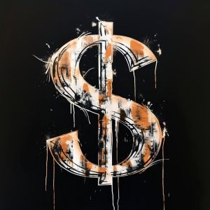 Empowerment through Art: The Dollar Sign wall art