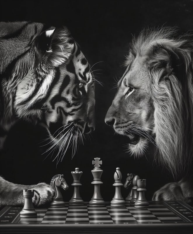 Predators' Chess: Strategic Standoff premium reproduction