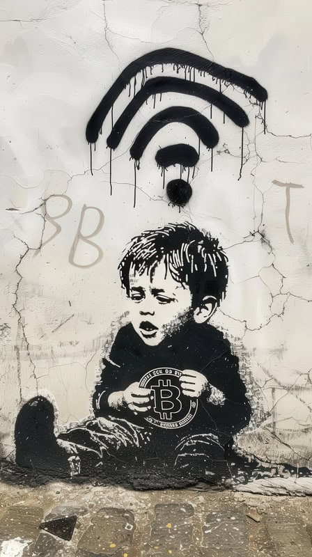 Cryptocurrency and Connection: A Modern Dilemma premium reproduction