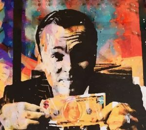 Vibrant Reflections on Wealth and Ambition wall art