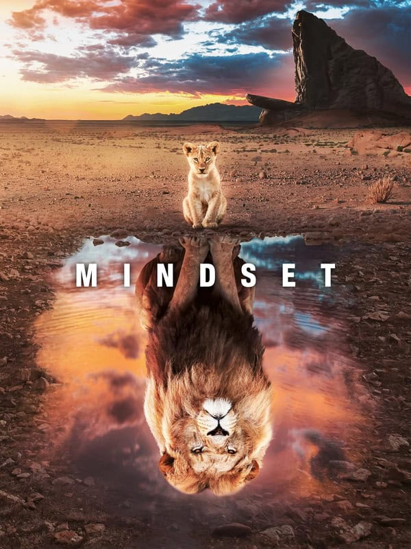 Mindset Reflection: Lion Cub's Journey premium reproduction