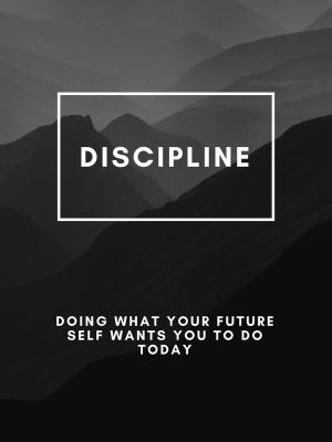 The Essence of Discipline: Future Self Motivation wall art