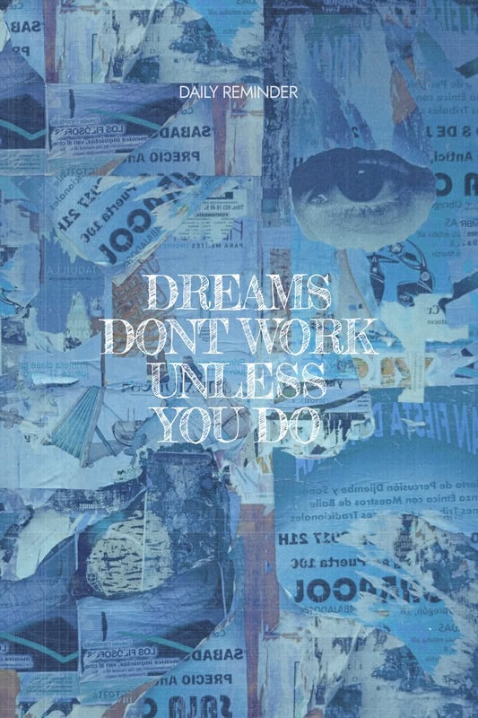 Inspirational Wall Collage: Dreams in Action premium reproduction
