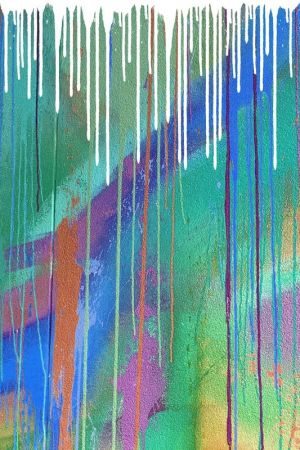 Vivid Drips: Energetic Colors in Motion wall art