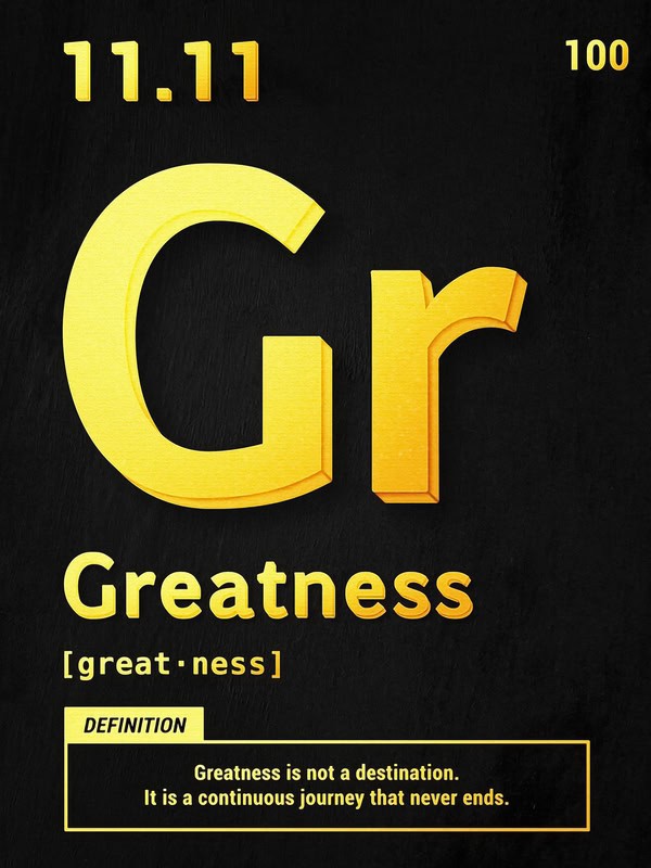 Greatness: A Continuous Journey premium reproduction