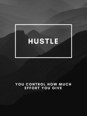 Inspiration - Hustle and Effort wall art