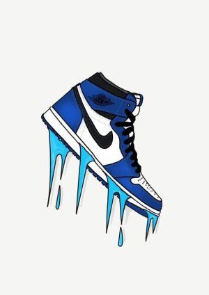 Dynamic Drips: The Art of Sneakers wall art