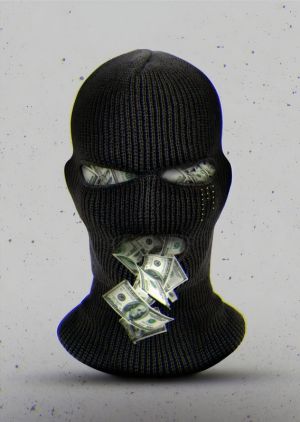Masked Wealth: The Illusion of Success wall art