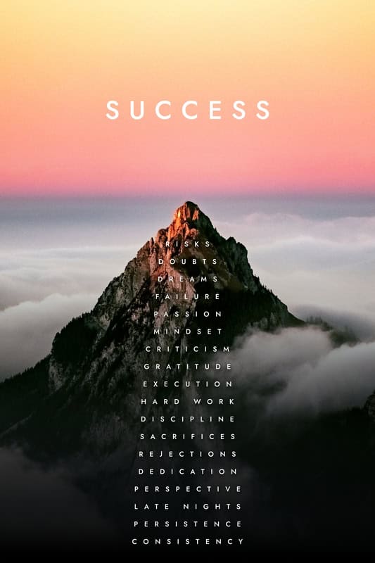 Path to Success: Motivational Journey premium reproduction