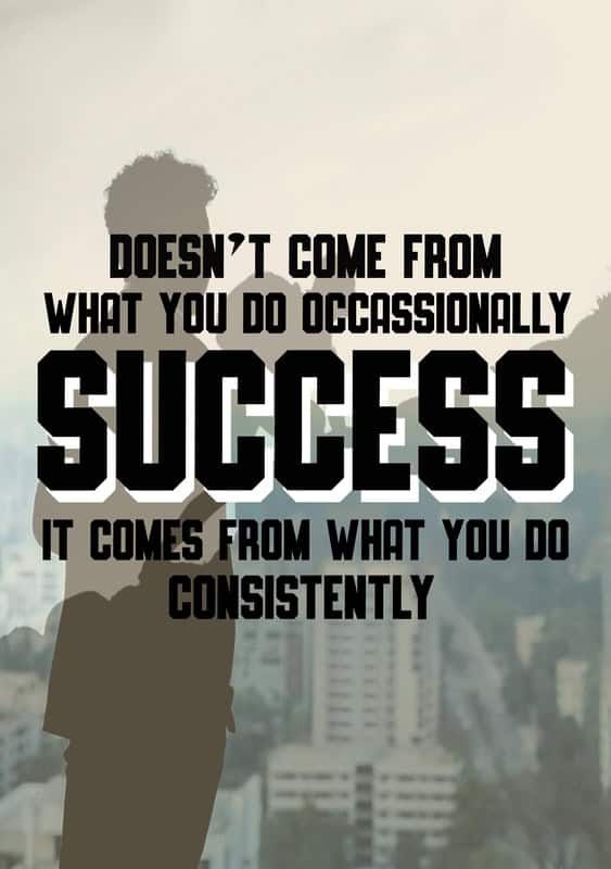 Consistency: The Pathway to Success premium reproduction