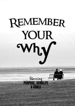 Remember Your Why: A Motivational Journey wall art