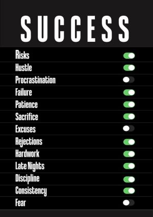 Success: The On/Off Formula wall art