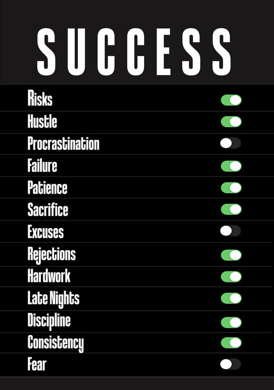 Success: The On/Off Formula premium reproduction