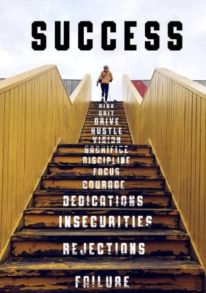 Stairway to Success: Overcoming Challenges wall art