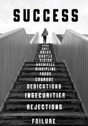 The Ladder to Success: Overcoming Obstacles wall art