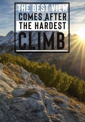 Inspirational Mountain View Quote wall art