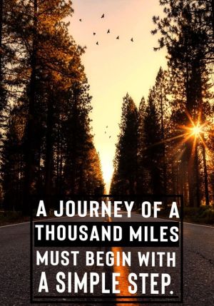 Inspirational Journey Begins with One Step wall art
