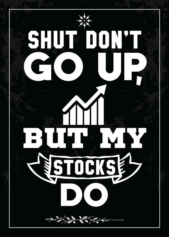Motivational Stocks Humor Poster premium reproduction