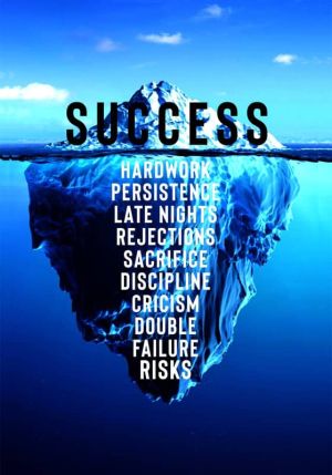 Journey to Success: The Iceberg Theory wall art