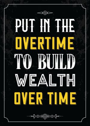Inspirational Wealth-Building Poster wall art