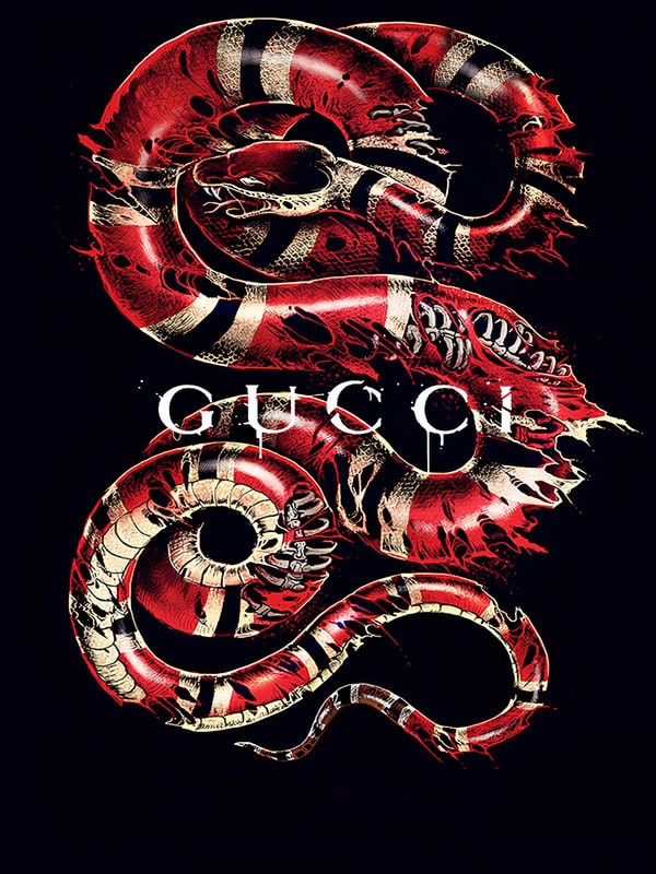 Serpentine Luxury: Gucci's Iconic Snake Design premium reproduction