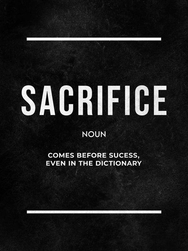 The Art of Sacrifice: Understanding Success premium reproduction