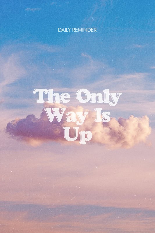Uplifting Skies: The Only Way Is Up premium reproduction