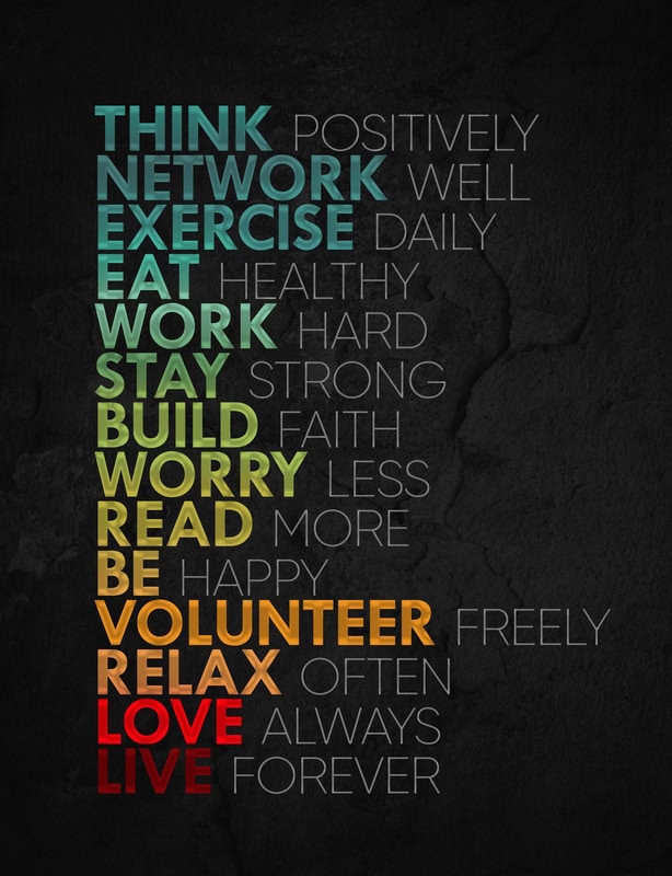 Inspirational Living Guidelines Art premium reproduction