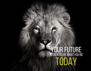 Empowering Lion Inspiration wall art