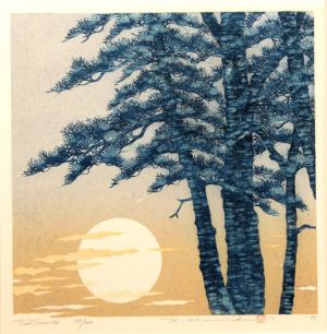 Namiki Hajime – Moonlight Tree Scene 96 wall art