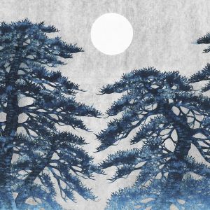 Namiki Hajime - Moonlit Pine Trees wall art