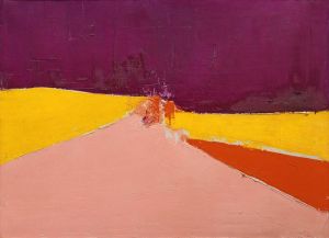 Nicolas De Stael: Agrigente, 1954 - A Study in Abstract Landscape wall art