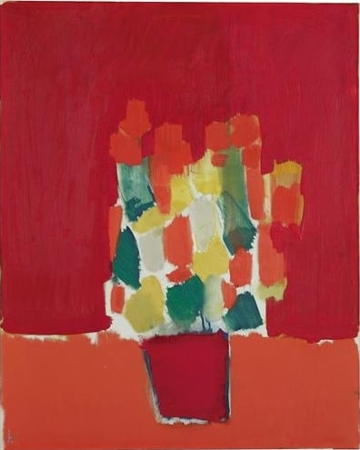 Nicolas De Stael: Fleurs Rouges premium reproduction