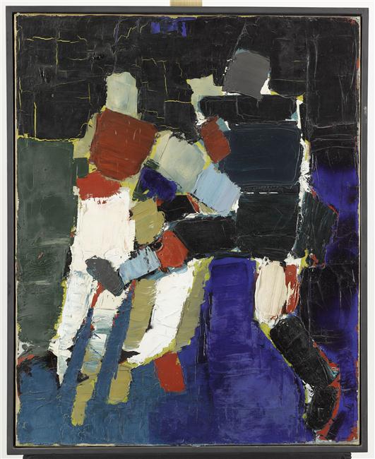Nicolas De Staël: Footballeurs premium reproduction