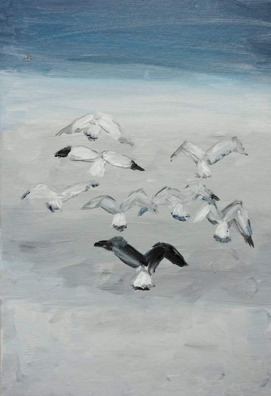 Nicolas De Stael - Les Mouettes (1955) premium reproduction