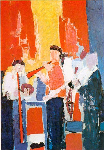 Nicolas De Staël: Les Musiciens premium reproduction