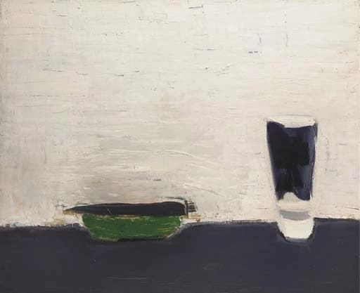 Nicolas De Stael: Nature Au Verre, 1954 - Abstract Still Life premium reproduction