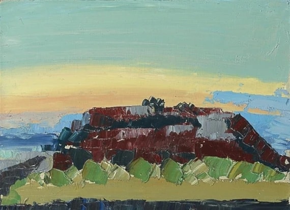 Nicolas De Stael: Paysage De Provence - Grignan premium reproduction
