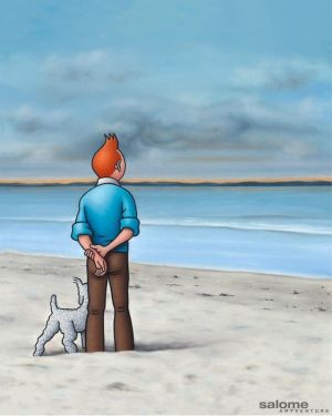 Ole Ahlberg's Tintin - Bellevue wall art