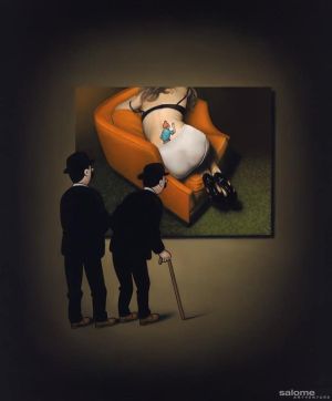 Ole Ahlberg Tintin - Control wall art