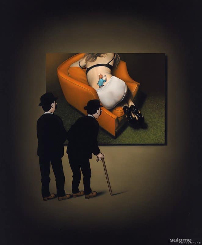 Ole Ahlberg Tintin - Control premium reproduction