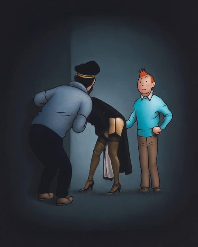 Ole Ahlberg Tintin - Search premium reproduction