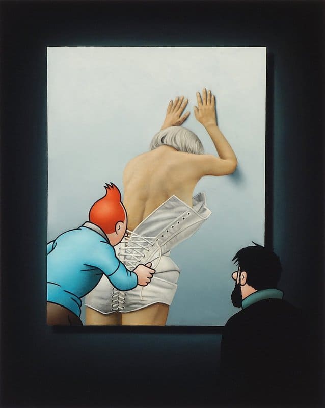 Ole Ahlberg Tintin - The String premium reproduction