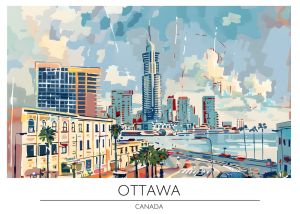 Vibrant Cityscape Impressions wall art