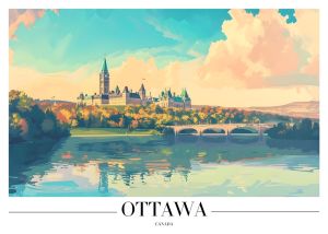 Reflections of Parliament Hill: Ottawa's Elegance wall art